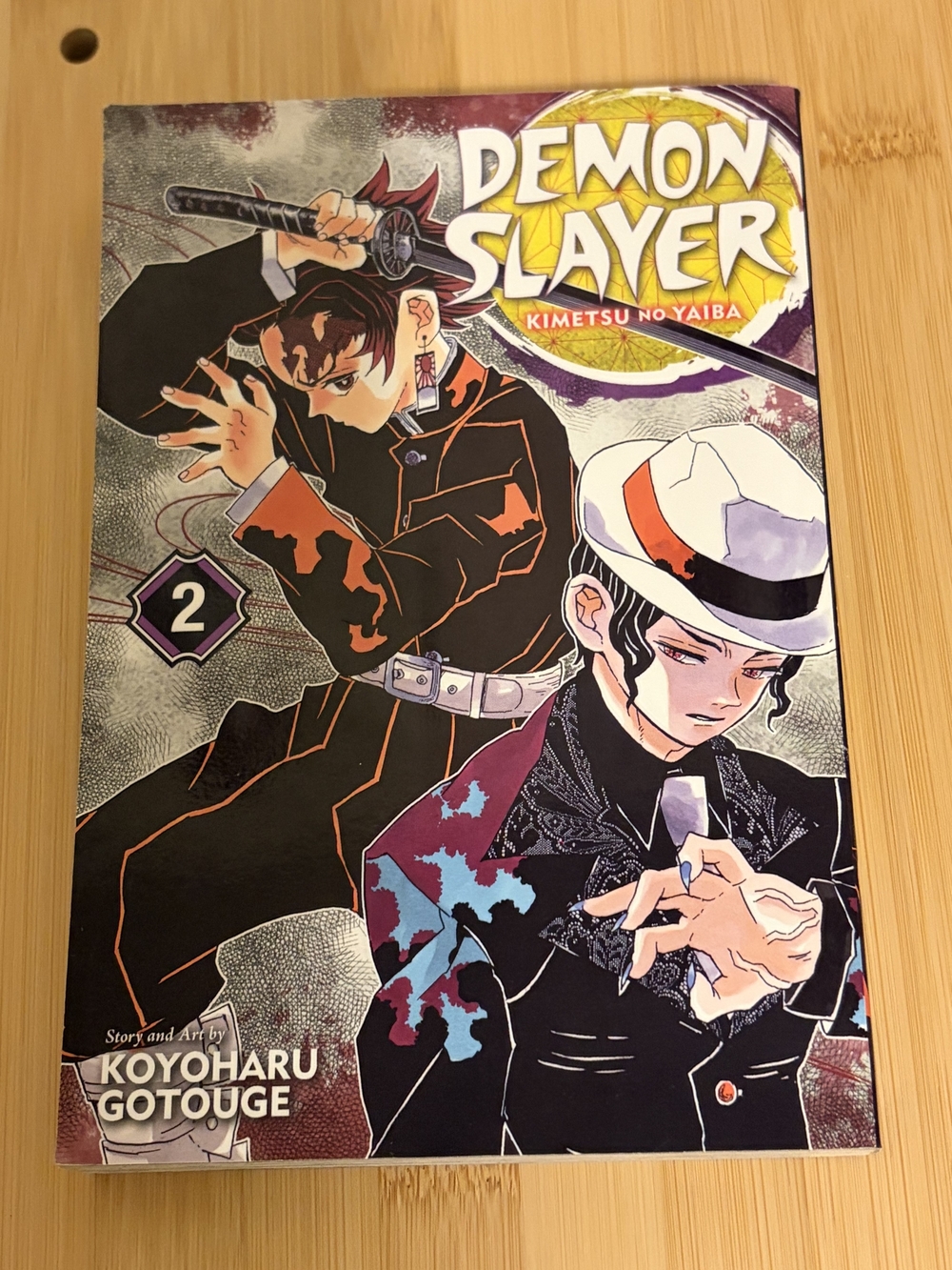 Demon Slayer Vol. 2 Manga - Black & Multicolor Cover